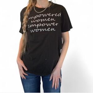 Empowered woman Empower woman girl power cotton basic comfy tee shirt Sm